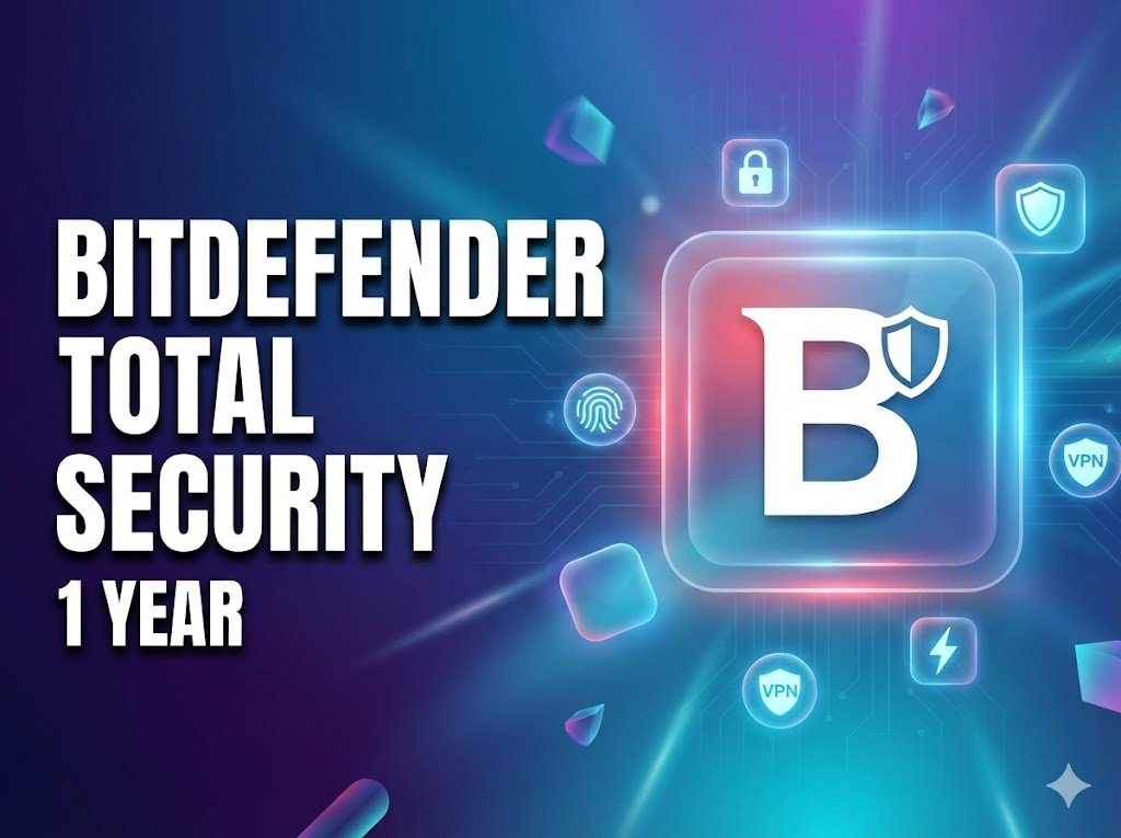 Bitdefender Total Security – 1 Year Official Subscription (Email Activation)